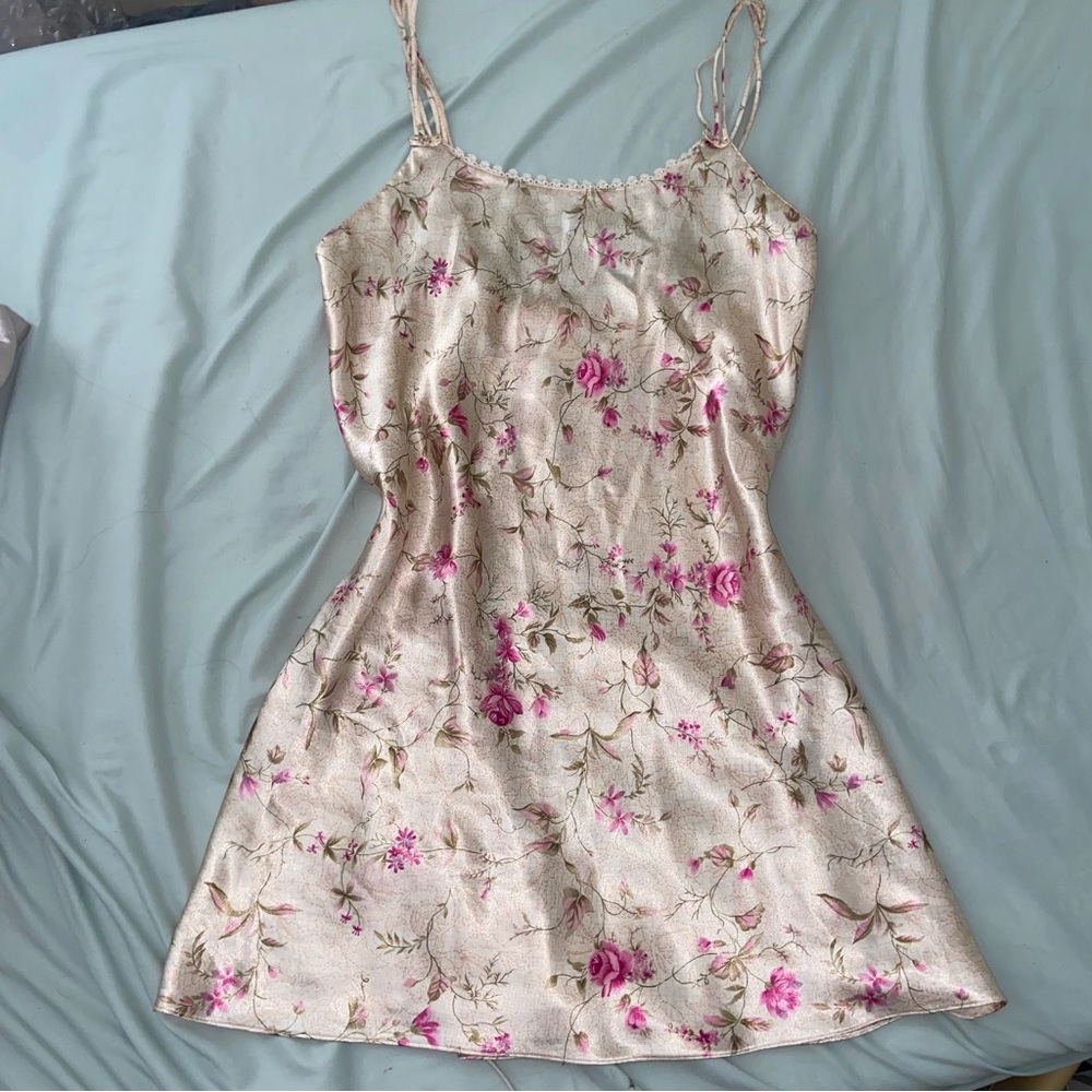 Vintage Oscar de la Renta satin slip dress👗